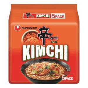 Nongshim Spicy Kimchi Ramen - Instant Pittige Kimchi Taste Noedels (5 stuks x120g)
