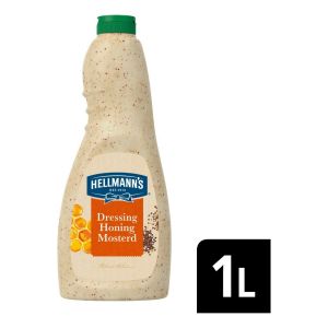 Hellmann's Dressing honing mosterd - Fles 1 liter