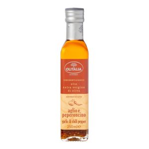 Olitalia Gourmet kruiderij - extra vierge olijfolie Gearomatiseerde knoflookpeper 250 ml