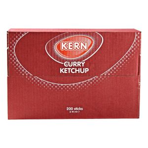 Kern Curry ketchup sachets - Doos 200 stuks