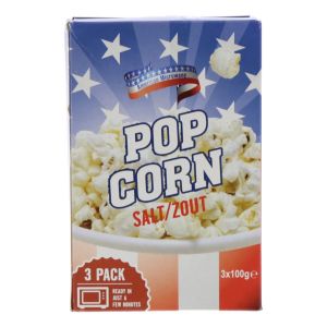 Popcorn salt / zout Pak 3 pakken x 100 gram