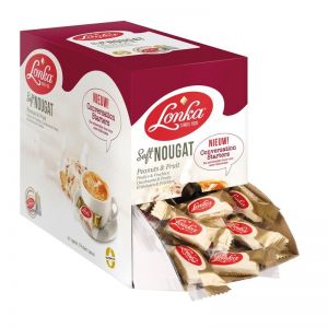 Lonka Soft Nougat Peanuts Fruit snoep - pinda vrucht -  214  stuks