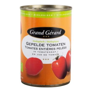Grand Gérard Biologische gepelde tomaten 6 blikken x 400 gram