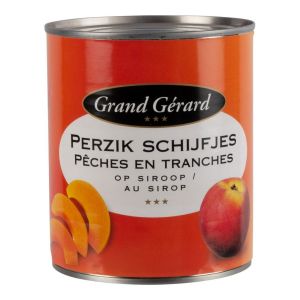 Grand Gérard Perzikschijven op siroop 6 blikken x 840 gram