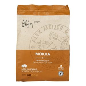 Alex Meijer - Mokka Koffie - Koffiepads - Zak 36 stuks x 6,94 gram
