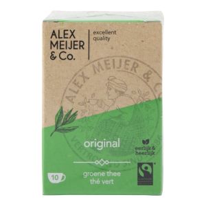 Alex Meijer groene thee ft 6 pakjes x 10 zakjes x 2 gram