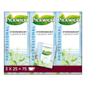 Thee Pickwick sterrenmunt 25x2gr met envelop - 3 stuks