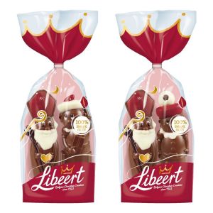 Libeert - Chocolade figuren Sint en Piet melkchocolade - multicolor - 1 zak