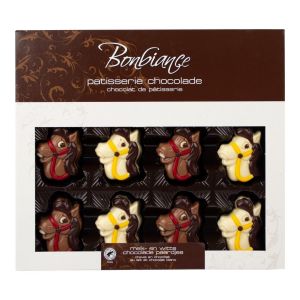Bonbiance - Sinterklaas Chocolade Paard - 540 Gram - Melk - Wit - Gemixt