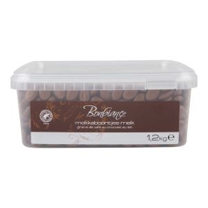 Bonbiance Mokkaboontjes - Melk - GROTE- Emmer 1,2 Kilo - Bonbiance