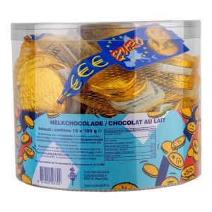 Crest - Melkchocolade munten biljetten - 10 netjes x 100 gr - Sinterklaas