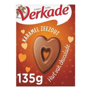 Verkade - Chocolade hart karamel zeezout - 135 gr