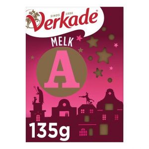 Verkade - Chocolade letter melk Fairtrade - 135 gr