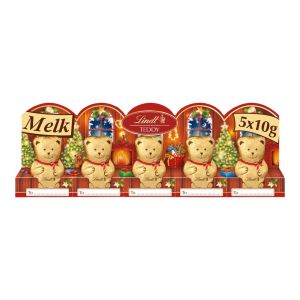 Lindt - minifiguren Kerstman - 5 stuks van elk 10 gram