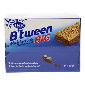 Hero B'tween BIG - Melkchocolade Mueslirepen - 24 stuks x 50 gram