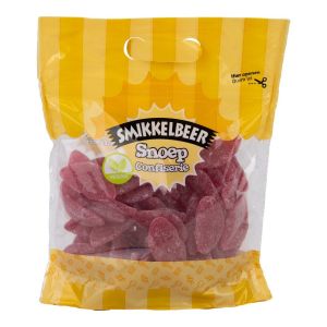 Smikkelbeer - Gesuikerde Rode Lippen Grote XL silo van 1 Kilo