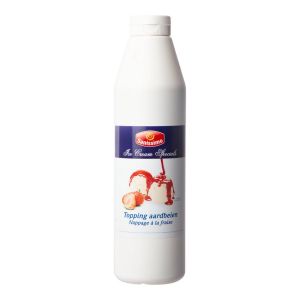 Sanissimo Topping aardbeien ice cream specials - Fles 1 lt