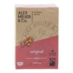 Alex Meijer theezakje rooibos, 6 pakjes x 10 zakjes x 1,5 gram