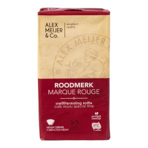 Alex Meijer Roodmerk snelfiltermaling koffie - 6x250 gram