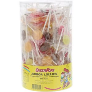 Junior lollies Citroen, frambozen-, sinas- en colasmaak XL Silo