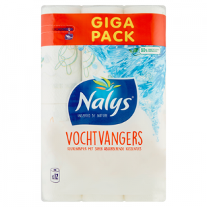 Nalys - Keukenpapier Vochtvangers - 24 Rollen - 12x2 Pack