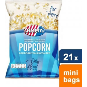 Jimmy's popcorn - Zout - 21 mini bags