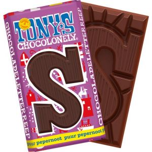 Tony's Chocolonely - Chocoladeletter - Puur Pepernoot - Sinterklaas